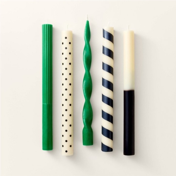 kate spade Other - 5ct Taper Candle Set Black/Cream/Green
- kate spade new york x Target